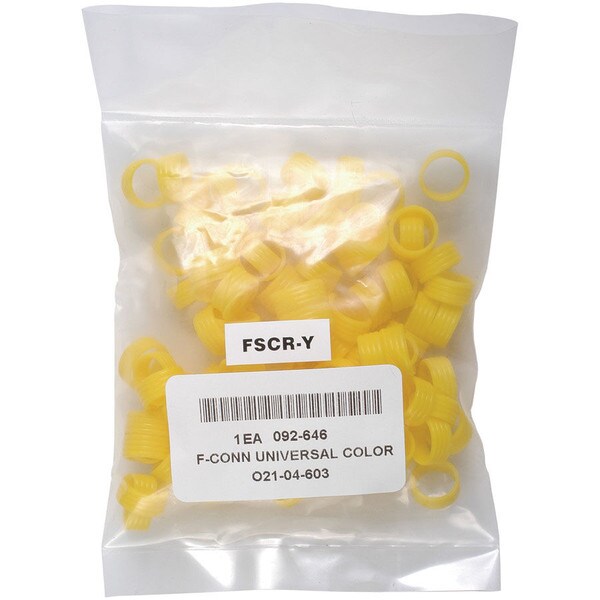 Main product image for F-Conn Yellow Universal Color Ring 100 Pcs. 092-646